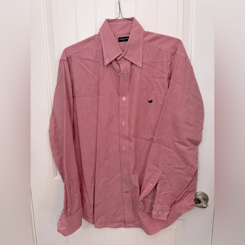 Men's Red Checkered Shirt Southern marsh XL
